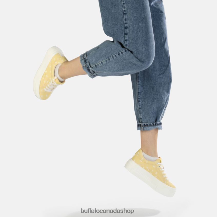 Paired Sneaker Low Candy-Print Yellow Buffalo ZL64TZ422 |Sneakers