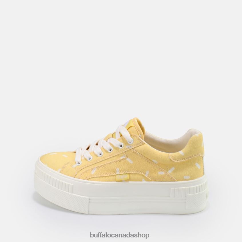 Paired Sneaker Low Candy-Print Yellow Buffalo ZL64TZ422 |Sneakers