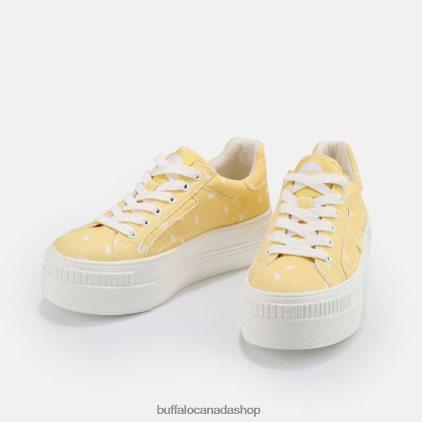 Paired Sneaker Low Candy-Print Yellow Buffalo ZL64TZ422 |Sneakers