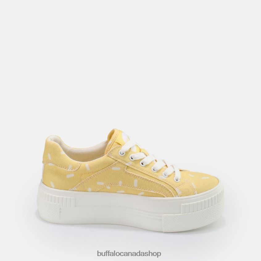 Paired Sneaker Low Candy-Print Yellow Buffalo ZL64TZ422 |Sneakers
