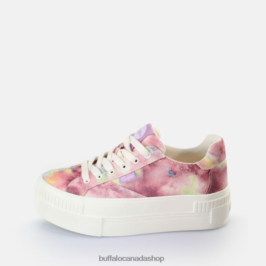 Paired Sneakers Low vegan Batik Purple Buffalo ZL64TZ110 |Sneakers