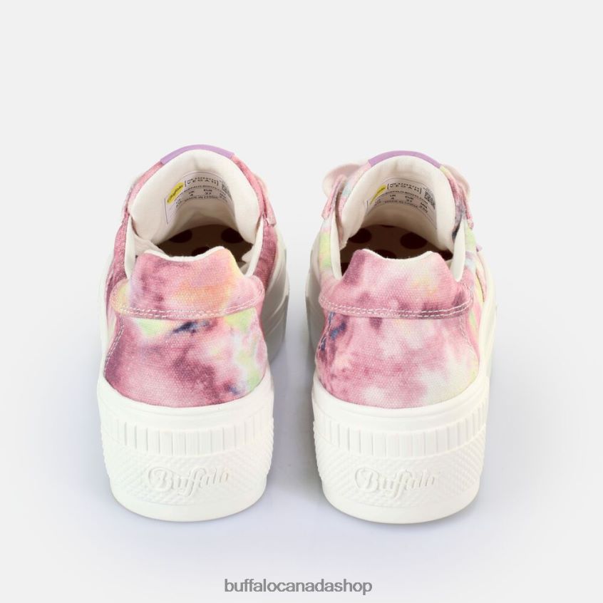 Paired Sneakers Low vegan Batik Purple Buffalo ZL64TZ110 |Sneakers