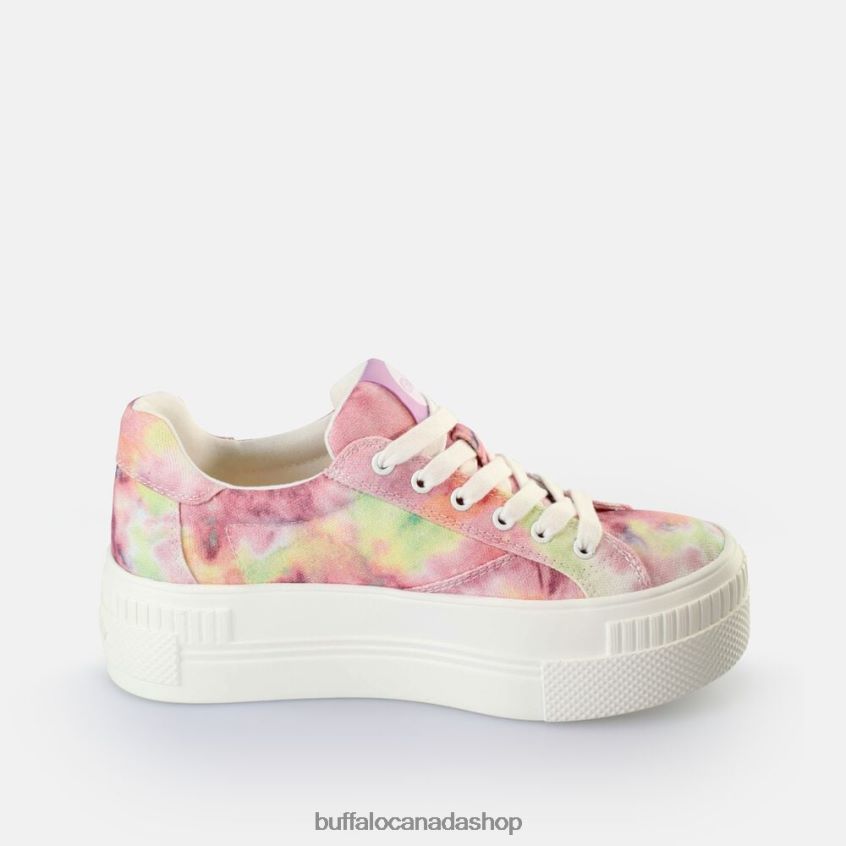 Paired Sneakers Low vegan Batik Purple Buffalo ZL64TZ110 |Sneakers