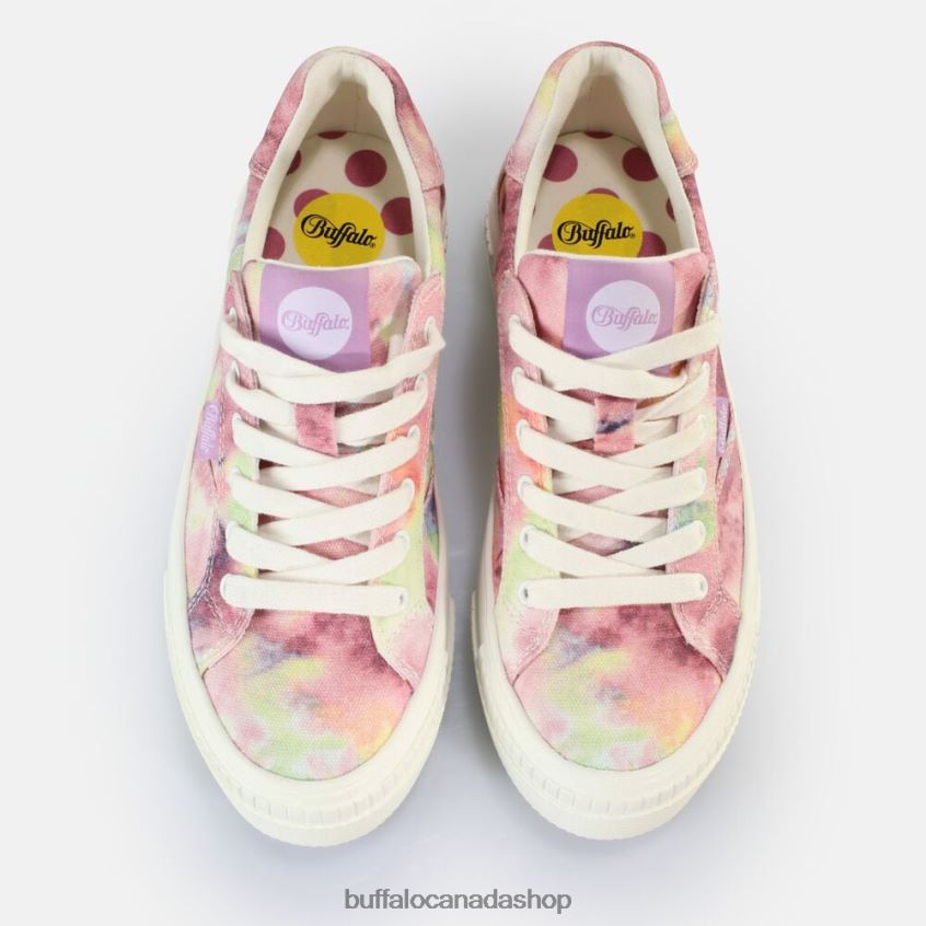 Paired Sneakers Low vegan Batik Purple Buffalo ZL64TZ110 |Sneakers