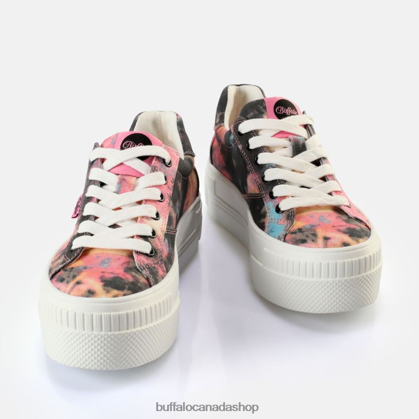 Paired Sneakers Low vegan Black / Pink Buffalo ZL64TZ368 |Sneakers