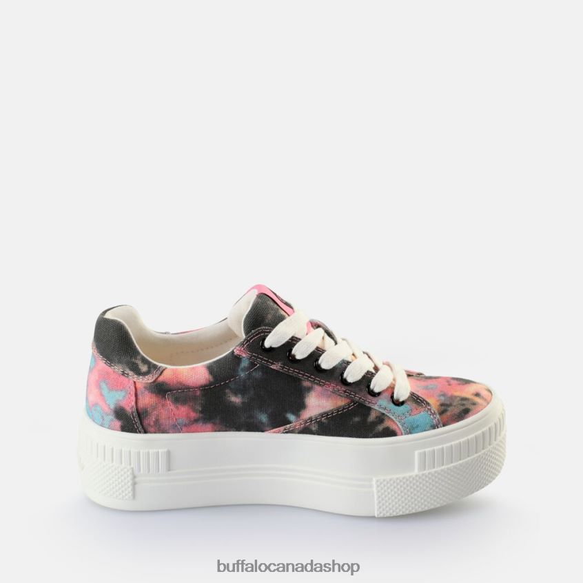 Paired Sneakers Low vegan Black / Pink Buffalo ZL64TZ368 |Sneakers