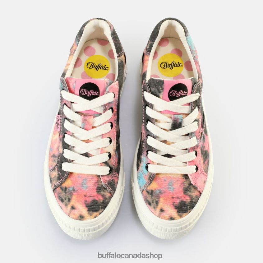 Paired Sneakers Low vegan Black / Pink Buffalo ZL64TZ368 |Sneakers