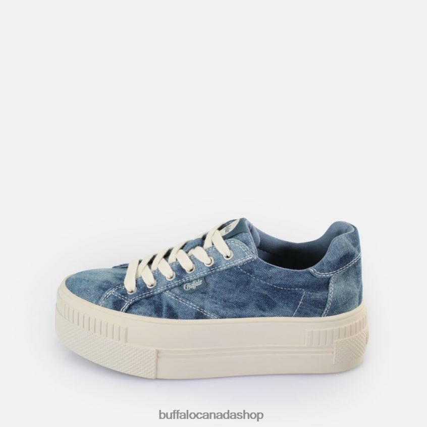 Paired Sneakers Low vegan Denim Blue Buffalo ZL64TZ114 |Sneakers