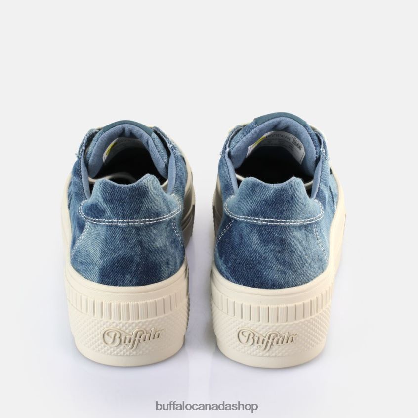 Paired Sneakers Low vegan Denim Blue Buffalo ZL64TZ114 |Sneakers