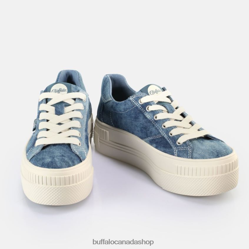 Paired Sneakers Low vegan Denim Blue Buffalo ZL64TZ114 |Sneakers