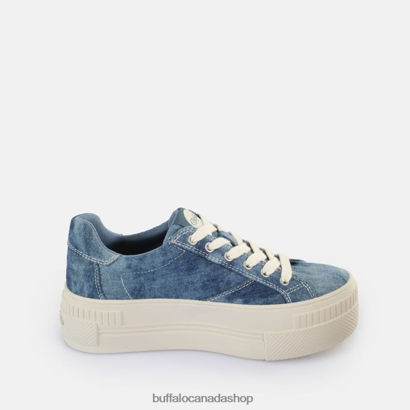 Paired Sneakers Low vegan Denim Blue Buffalo ZL64TZ114 |Sneakers