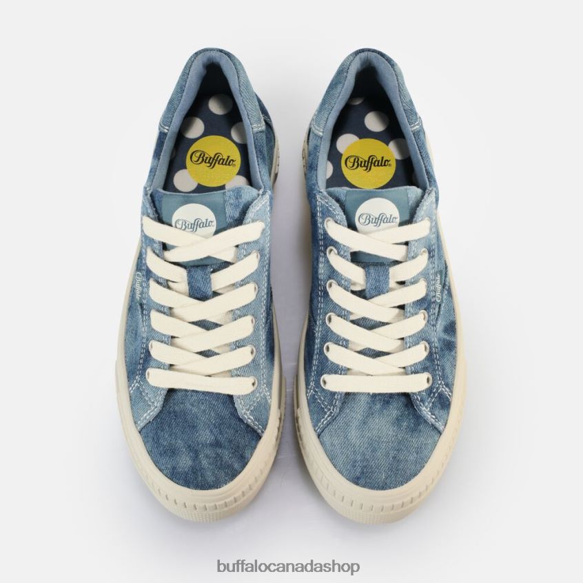 Paired Sneakers Low vegan Denim Blue Buffalo ZL64TZ114 |Sneakers
