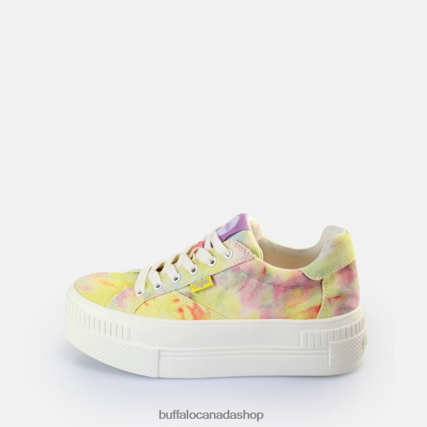 Paired Sneakers Low vegan Tie-Dye Coral/Green Buffalo ZL64TZ115 |Sneakers