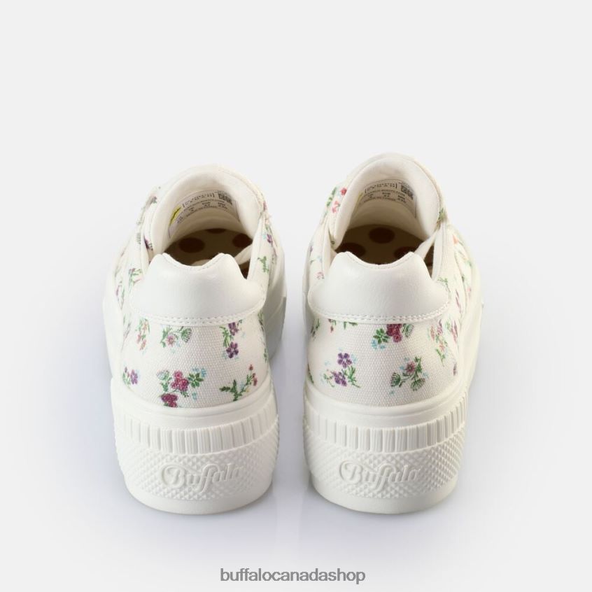 Paired Sneakers Low vegan White/Flowers Buffalo ZL64TZ661 |Sneakers