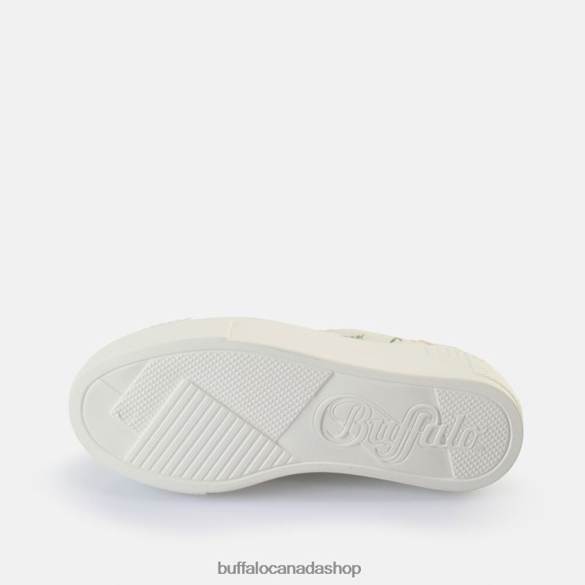 Paired Sneakers Low vegan White/Flowers Buffalo ZL64TZ661 |Sneakers