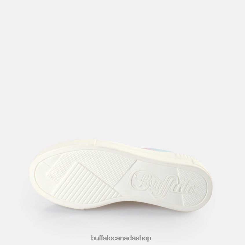 Paired Sneakers Low vegan White/Rainbow Buffalo ZL64TZ457 |Sneakers