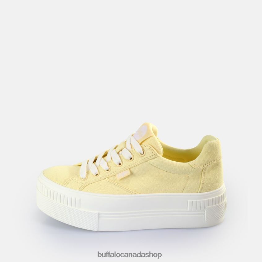 Paired Sneakers Low vegan Yellow Buffalo ZL64TZ113 |Sneakers