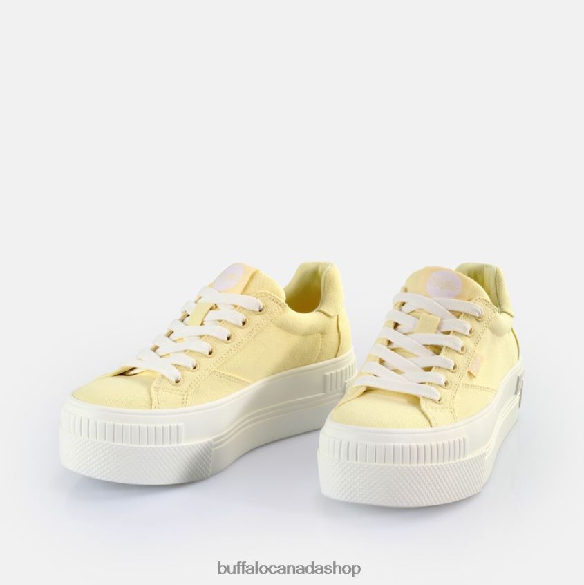 Paired Sneakers Low vegan Yellow Buffalo ZL64TZ113 |Sneakers