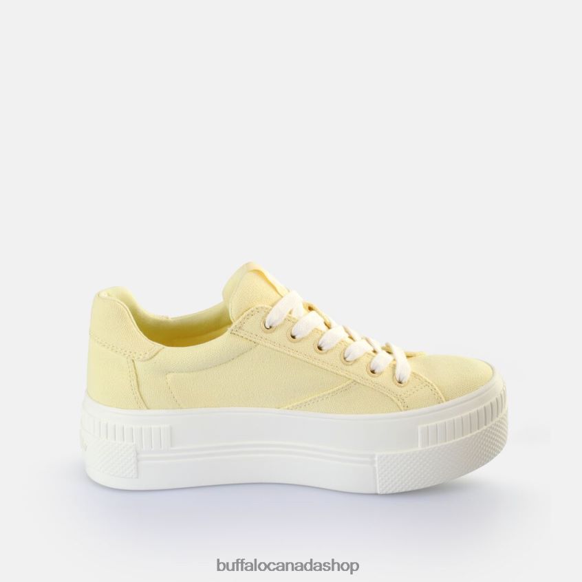 Paired Sneakers Low vegan Yellow Buffalo ZL64TZ113 |Sneakers