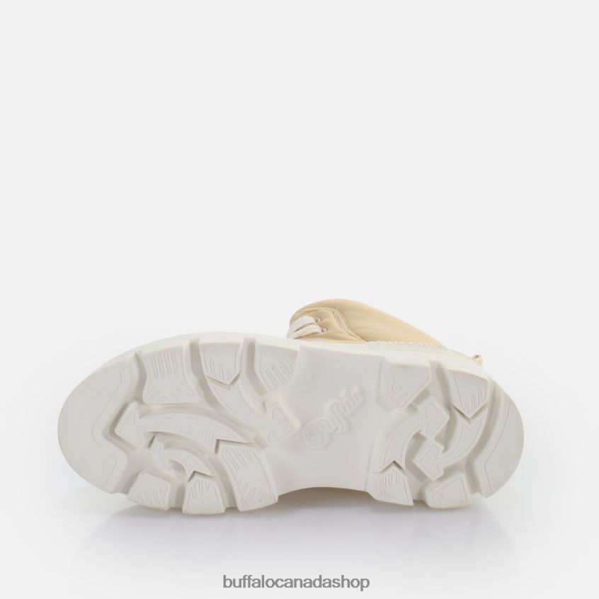 Raven Laceup Mid Sneaker High vegan Cream Buffalo ZL64TZ655 |Sneakers