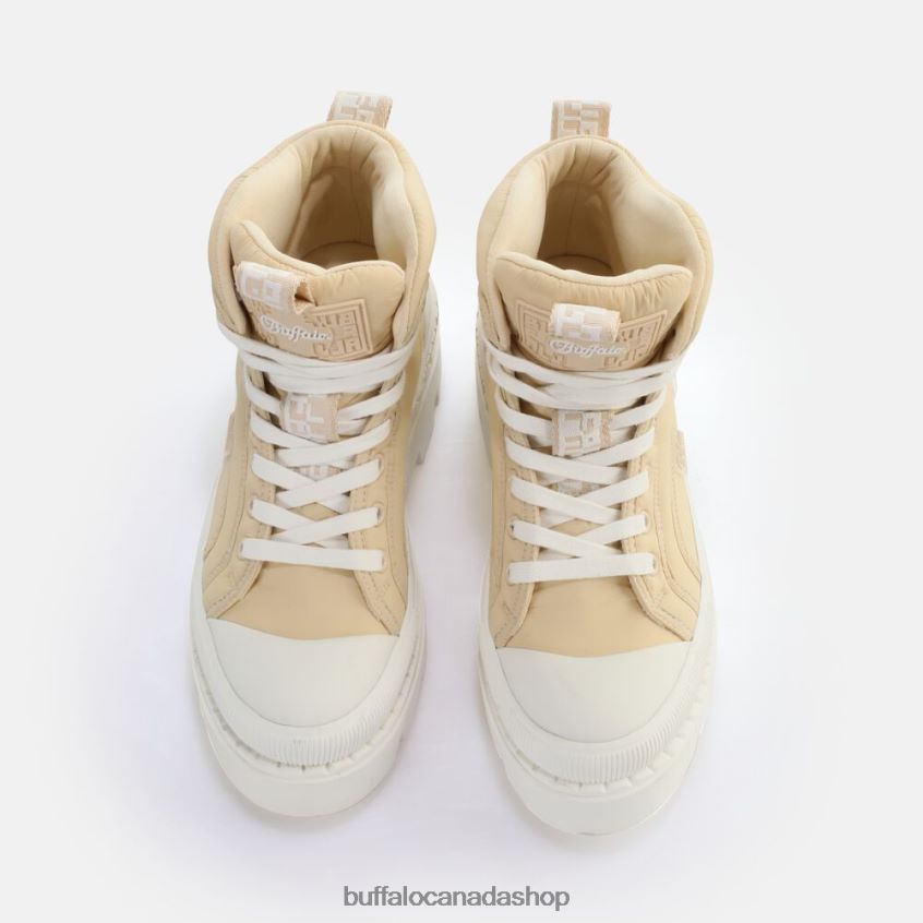 Raven Laceup Mid Sneaker High vegan Cream Buffalo ZL64TZ655 |Sneakers