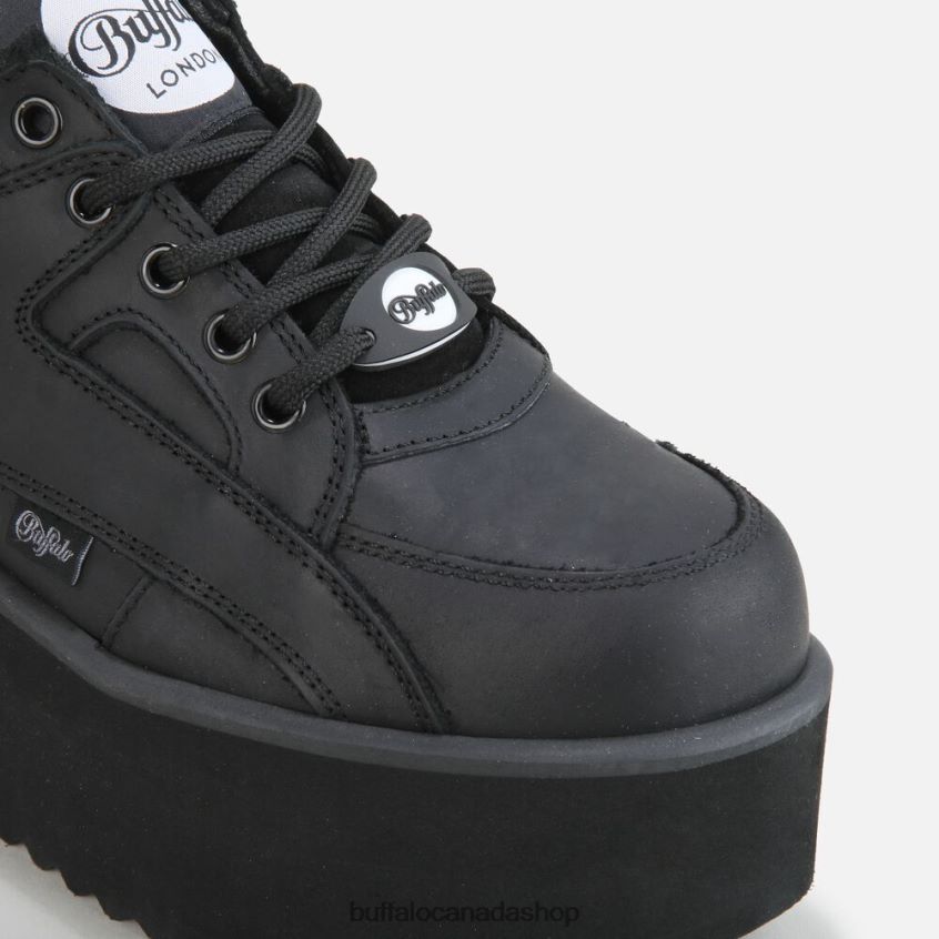 Rising Towers low sneaker nubuck leather Black Buffalo ZL64TZ799 |Sneakers