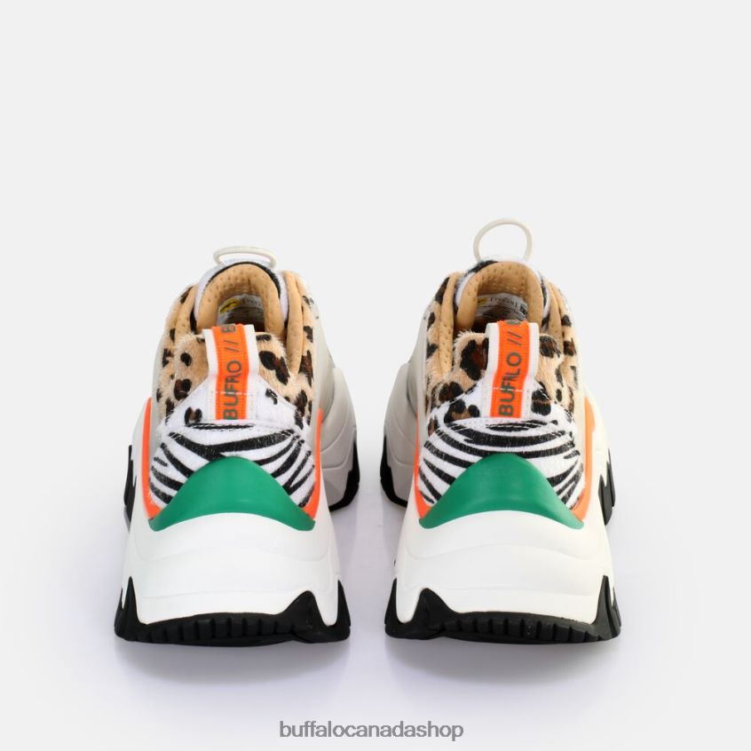 Trail One Sneakers Low vegan White Animal Mix Buffalo ZL64TZ1 |Sneakers