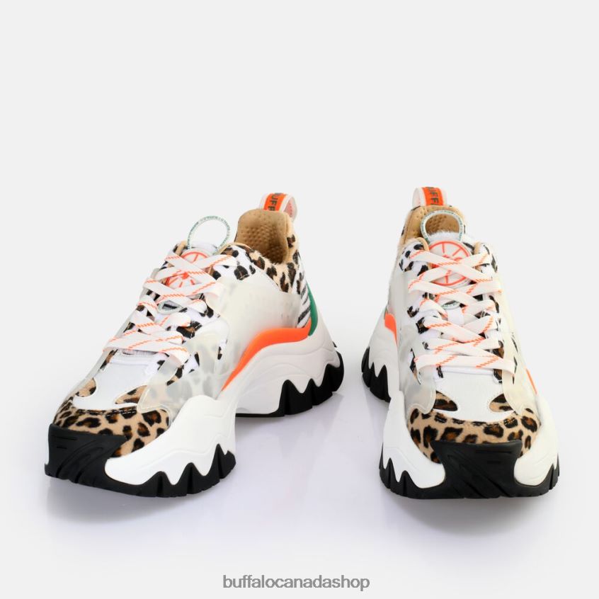 Trail One Sneakers Low vegan White Animal Mix Buffalo ZL64TZ1 |Sneakers