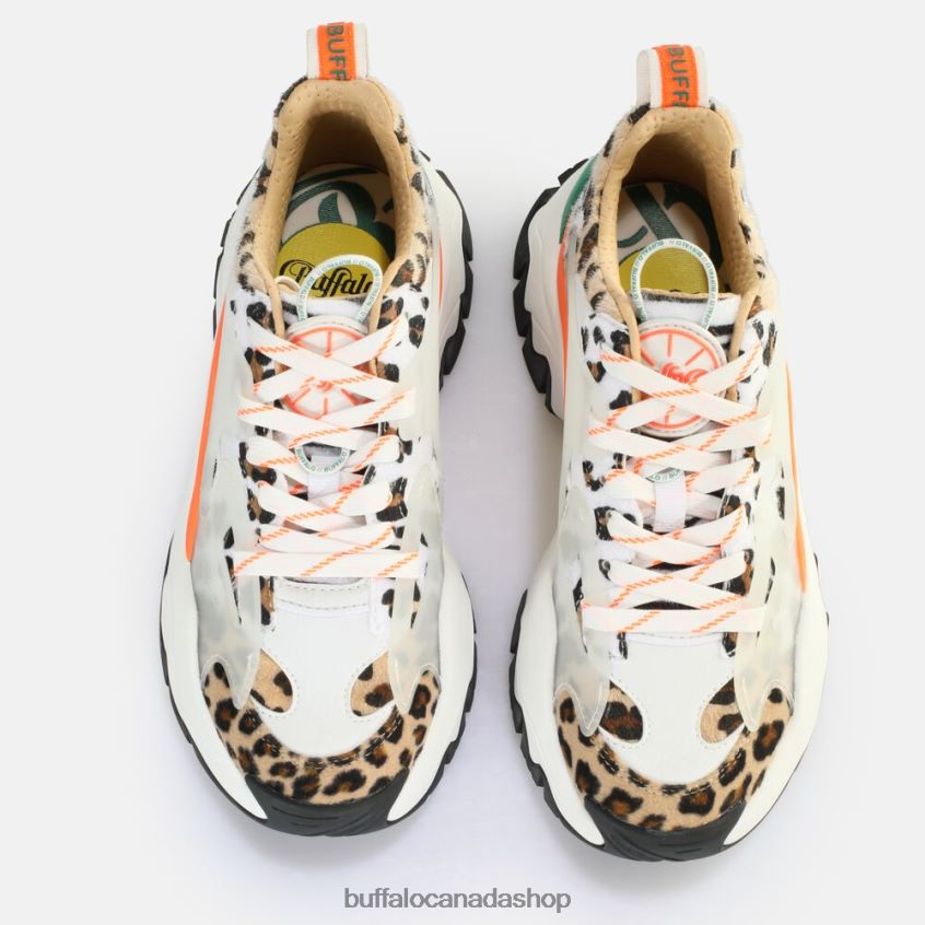 Trail One Sneakers Low vegan White Animal Mix Buffalo ZL64TZ1 |Sneakers