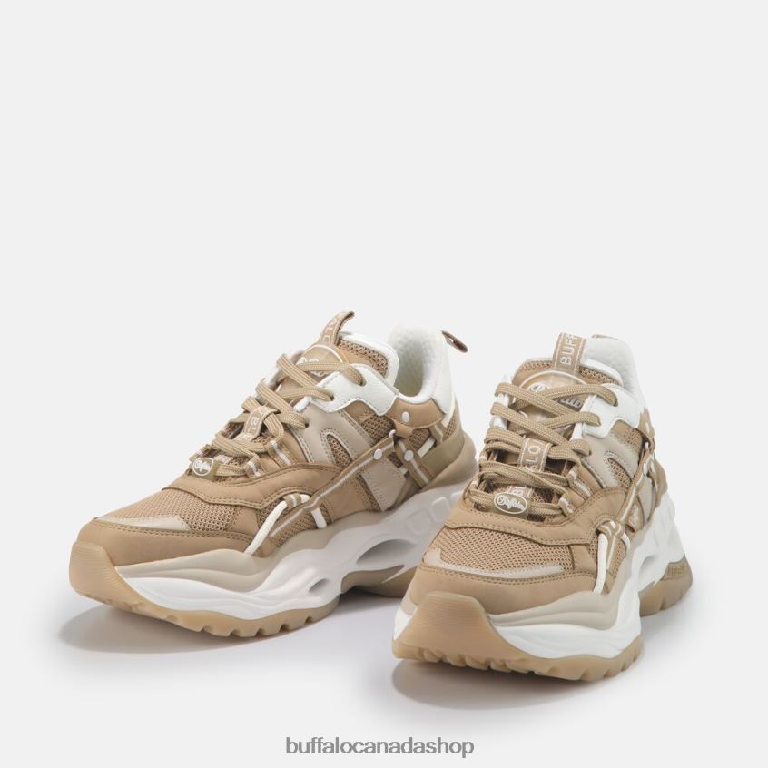 Triplet Hollow Low vegan sneakers Beige Buffalo ZL64TZ123 |Sneakers