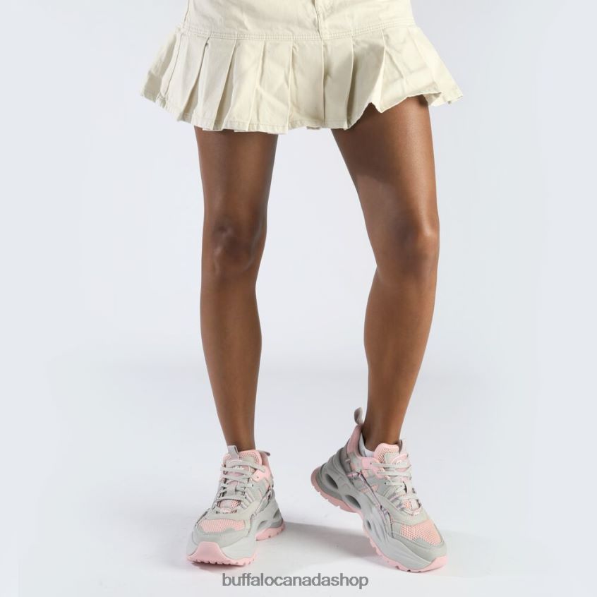 Triplet Hollow Sneaker Low vegan Grey/Pink Buffalo ZL64TZ125 |Sneakers