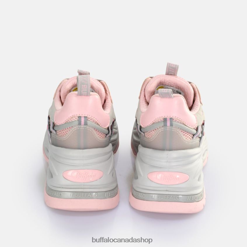 Triplet Hollow Sneaker Low vegan Grey/Pink Buffalo ZL64TZ125 |Sneakers