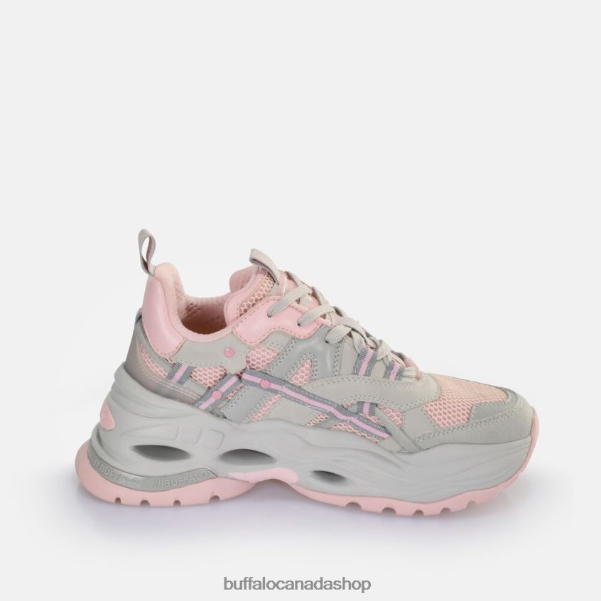 Triplet Hollow Sneaker Low vegan Grey/Pink Buffalo ZL64TZ125 |Sneakers