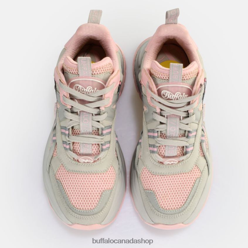 Triplet Hollow Sneaker Low vegan Grey/Pink Buffalo ZL64TZ125 |Sneakers