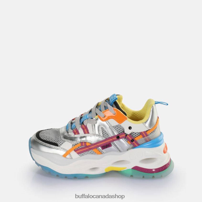 Triplet Hollow Sneaker Low vegan Silver/Purple Buffalo ZL64TZ126 |Sneakers