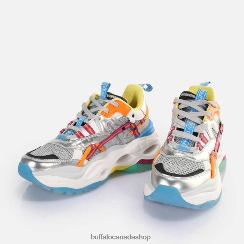 Triplet Hollow Sneaker Low vegan Silver/Purple Buffalo ZL64TZ126 |Sneakers