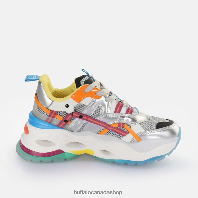 Triplet Hollow Sneaker Low vegan Silver/Purple Buffalo ZL64TZ126 |Sneakers