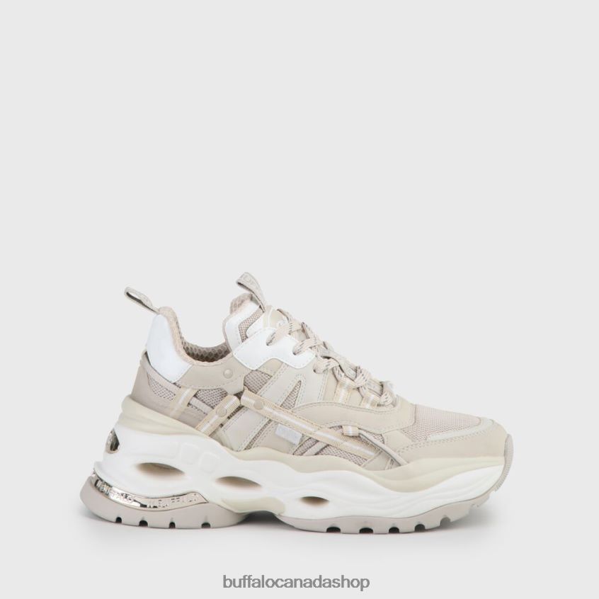 Triplet Hollow Sneaker vegan Cream Buffalo ZL64TZ122 |Sneakers