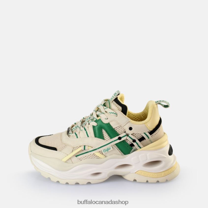 Triplet Hollow Sneakers Low vegan Cream/Green Buffalo ZL64TZ17 |Sneakers
