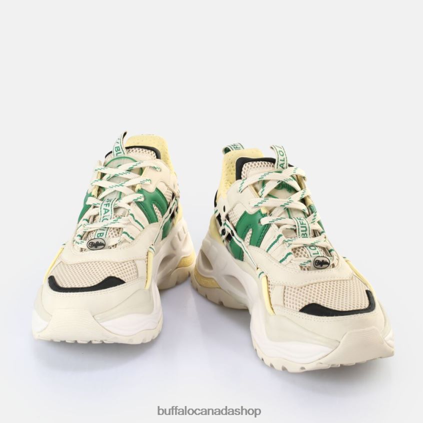 Triplet Hollow Sneakers Low vegan Cream/Green Buffalo ZL64TZ17 |Sneakers