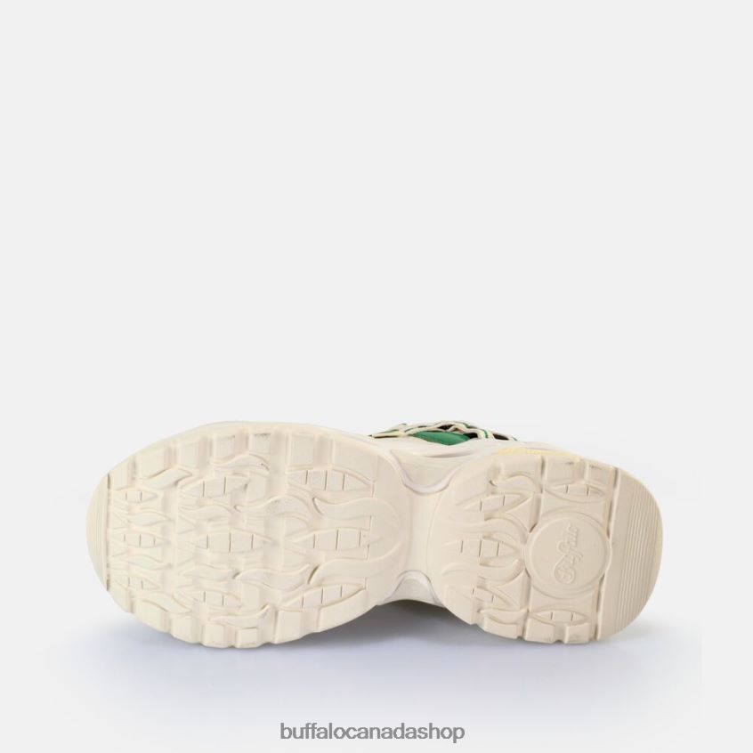 Triplet Hollow Sneakers Low vegan Cream/Green Buffalo ZL64TZ17 |Sneakers