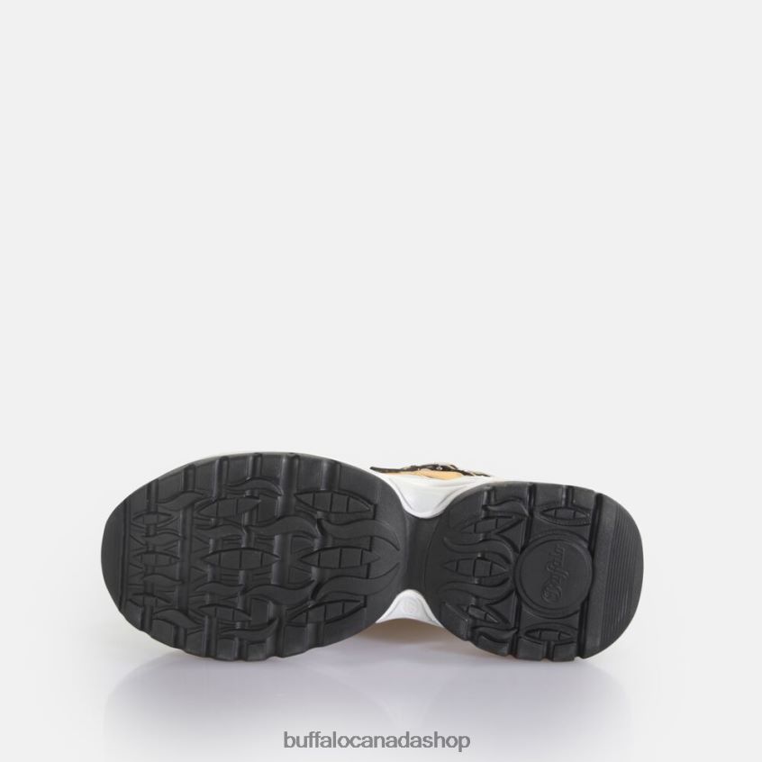 Triplet Hollow trainer Low vegan Gold/Silver/Black Buffalo ZL64TZ129 |Sneakers