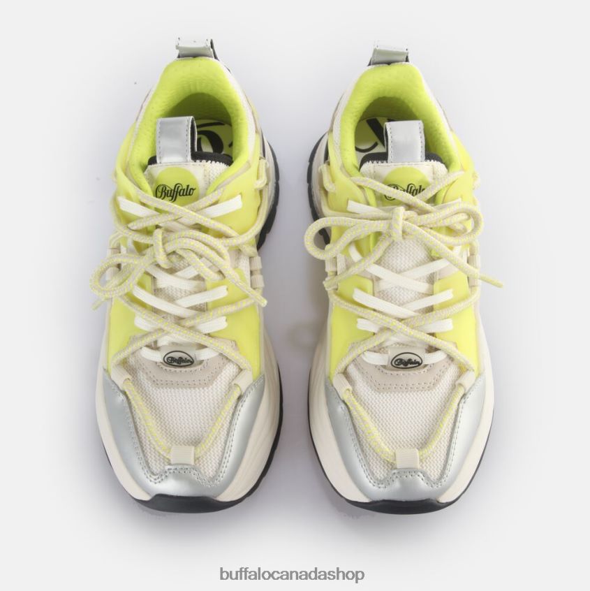 Triplet Lace Sneakers Low vegan Cream/Lime Buffalo ZL64TZ744 |Sneakers