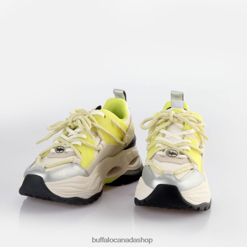 Triplet Lace Sneakers Low vegan Cream/Lime Buffalo ZL64TZ744 |Sneakers