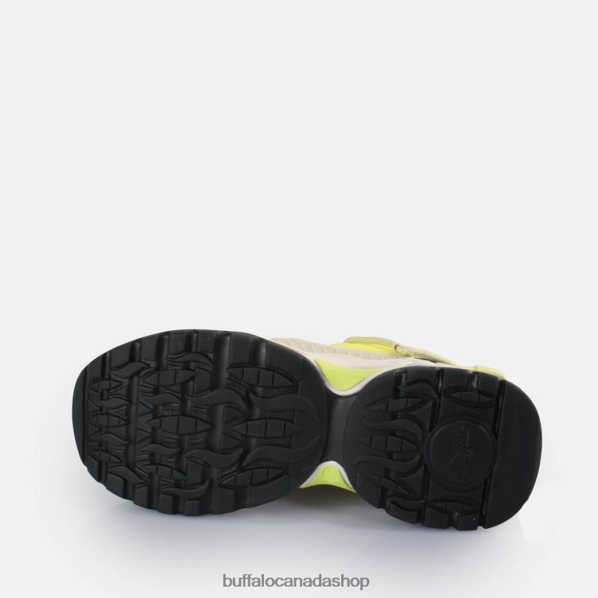 Triplet Lace Sneakers Low vegan Cream/Lime Buffalo ZL64TZ744 |Sneakers