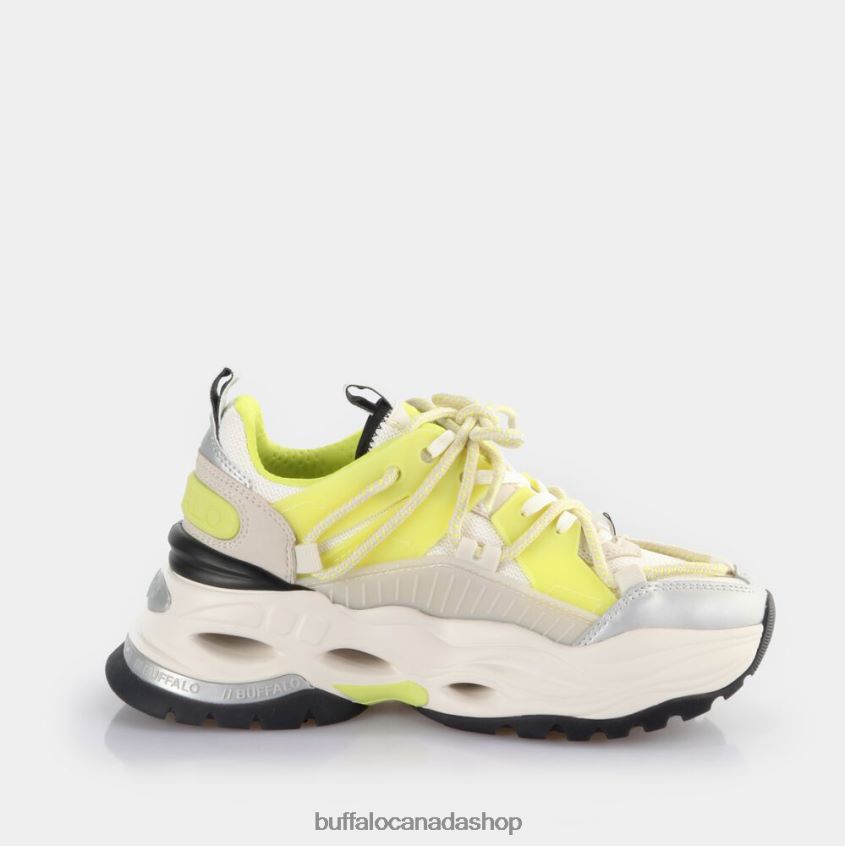 Triplet Lace Sneakers Low vegan Cream/Lime Buffalo ZL64TZ744 |Sneakers