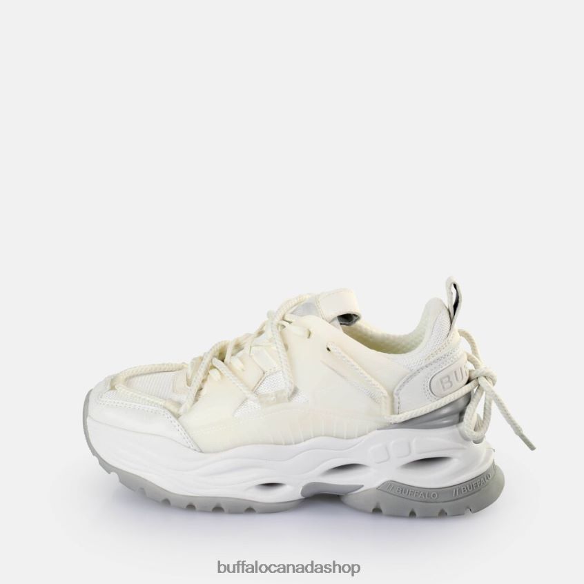 Triplet Lace Sneakers Low vegan White/Silver Buffalo ZL64TZ746 |Sneakers