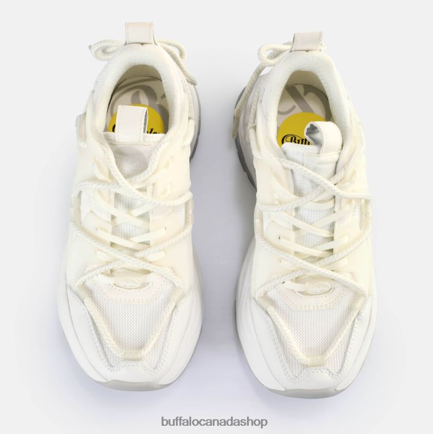 Triplet Lace Sneakers Low vegan White/Silver Buffalo ZL64TZ746 |Sneakers