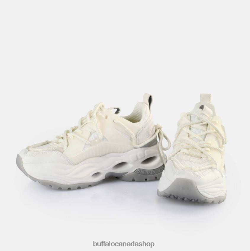 Triplet Lace Sneakers Low vegan White/Silver Buffalo ZL64TZ746 |Sneakers