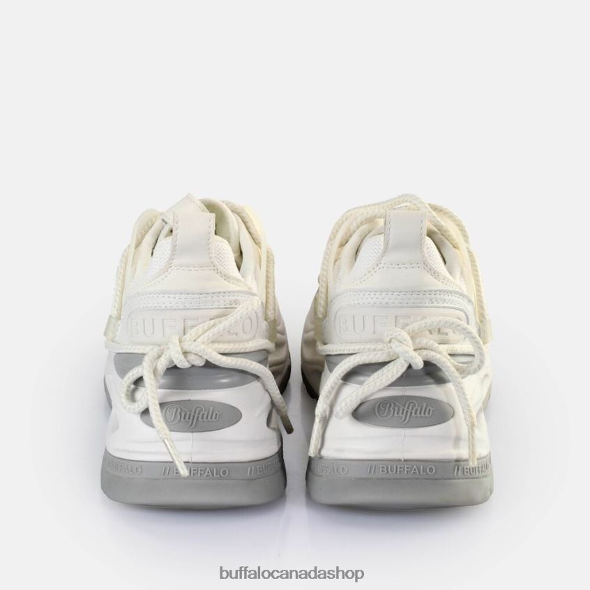 Triplet Lace Sneakers Low vegan White/Silver Buffalo ZL64TZ746 |Sneakers